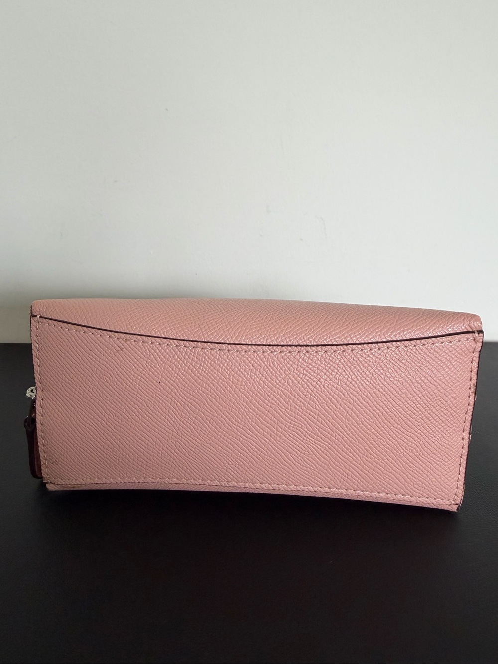 Coach F57857 Cosmetic Case Blush Pink Crossgrain Leather Makeup Pouch - Picture 5 of 12